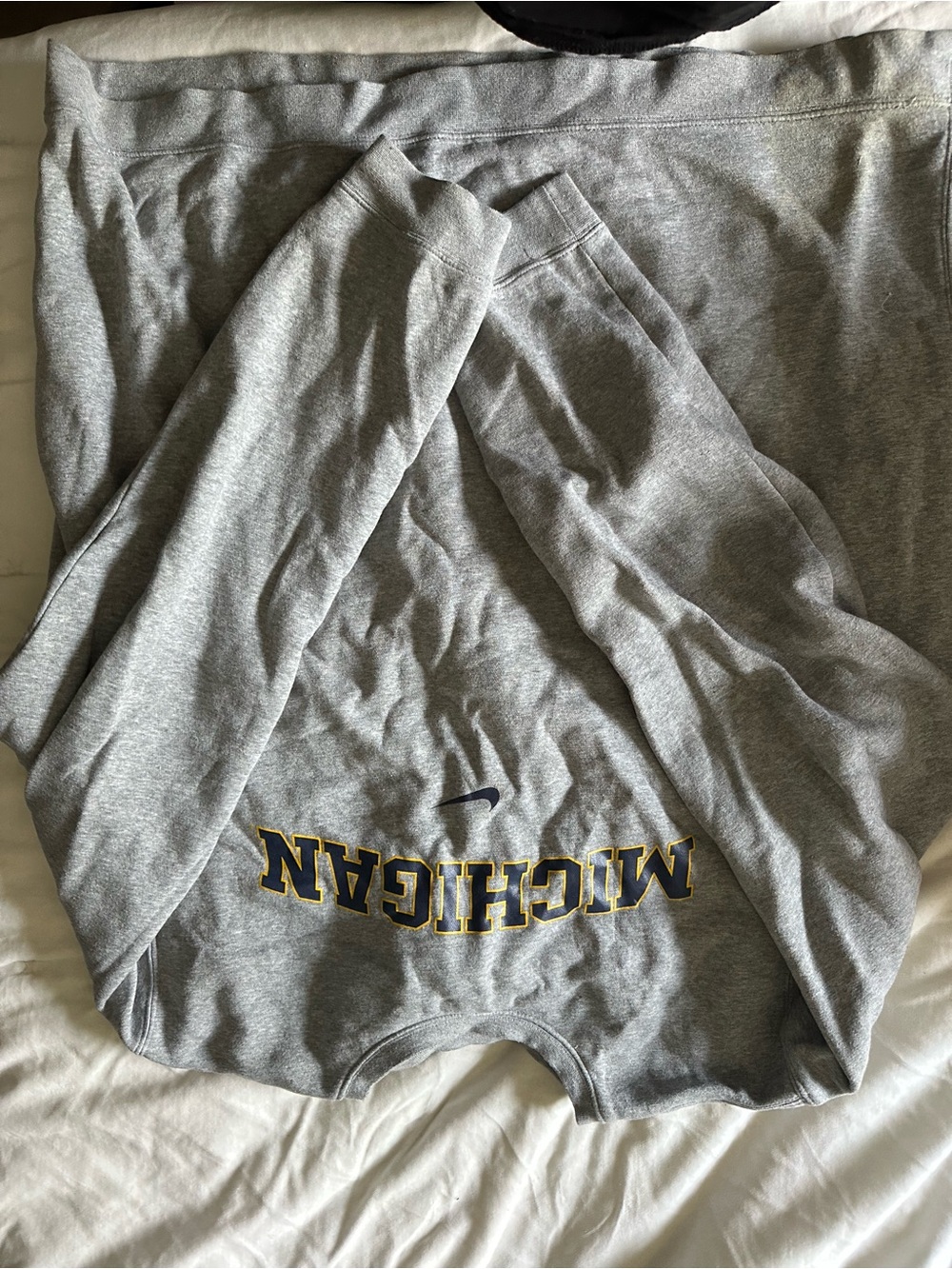 Nike Michigan Gray Crewneck Sweatshirt
